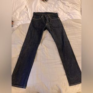 Muji selvedge denim jeans, size 31. Never worn.